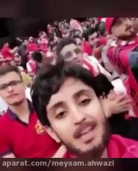 کلیپ داغ روز دختران با گریم مردانه جشن قهرمانی پرسپولیس