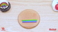 کیک شکلاتی / کیک رنگین کمان مینیاتوری رنگارنگ / مینی کیک رنگین کمان بستنی