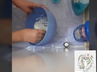 اموزش درست کردن اسلایم خامه ای⋇⋆✦⋆⋇ بدون بوراکس　