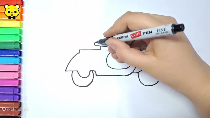 نقاشی موتور | اموزش نقاشی موتور | نقاشی موتور برای کودکان | تفریح و سرگرمی