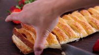 Strawberry Puff Pastry Braid Recipe