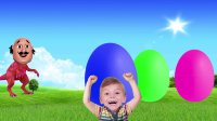 کلیپ شاد کودکانLearn Number and Colors with Surprise Eggs Motu Doraemon Bahubali Head Dinosaur Finger Family Song