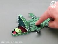 عروسک های بی نظیری که با هنر اوریگامی ساخته شده اند