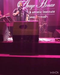 رضا صادقی در کنسرت امید حاجیلی