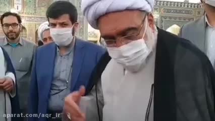 تولیت آستان قدس رضوی پای صحبت زائران و مجاوران حرم رضوی نشست