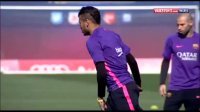 تمرین تیکی تاکای بارسلونا قبل از بازی با رایو وایکانو