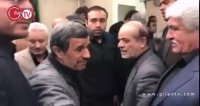 حضور احمدی نژاد در مراسم تشییع مرحوم حاج داود...