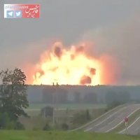 انفجار مهیب در یک انبار مهمات ارتش اوکراین