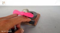 Free energy electricity using magnets motor with fan - Science fair projects easy at home