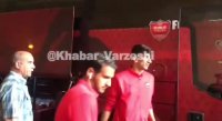 ورود بازیکنان پرسپولیس به ورزشگاه آزادی