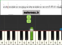 نت کیبورد لبخند بزن از رضا بهرام