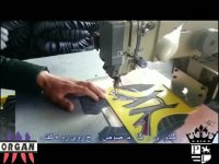 گلدوزی اورگان مخصوص طرح روی رویه کفش