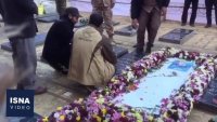 ویدیوی از مزار گلباران شهید سپهبد سلیمانی