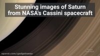 ویدیوی ناسا از زحل با استفاده از تصاویر فضاپیمای کاسینی