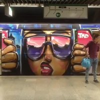 خلاقیت در مترو