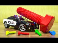 کارتون ماشین های قهرمان شهر : ماشین پلیس و دزد لاستیک ماشین ها