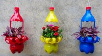 ساخت گلدان آویز با بطری نوشابه های دور ریختنی