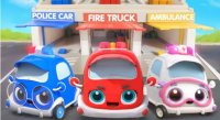 کارتون ماشین پلیس و آمبولانس و آتش نشانی و لودر و بیل مکانیکی در بیبی باس