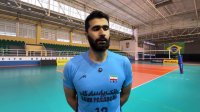 صحبت‌های امیرحسین اسفندیار دریافت کننده قدرتی تیم ملی والیبال ایران پس از نخستین تمرین در برزیل