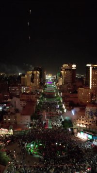 بزرگترین نورافشانی و آتش&zwnj;بازی تاریخ مشهد