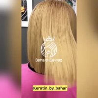 موی دکلره شده و کراتین مو بهار گلی