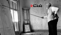 آنری ماتیس در حال طراحی!