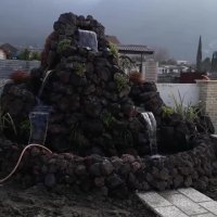 اجرای آبنما و آبشارهای حرفه ای باسلیقه ای درست باسنگ مالون 09124026545