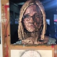 نقاشی با چوب بازیافت