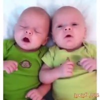 عطسه کردن دوقلوها