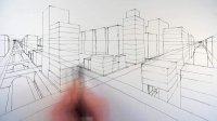 How To Draw A City Using Two Point Perspective
