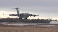 1st C-17 Globemaster Landing & Takeoff At Old Army Airfield