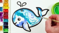 آموزش نقاشی برای کودکان - قسمت 61 - نهنگ یا وال