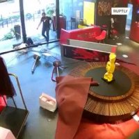 لحظه انفجار در بیروت از دوربین‌های یک هتل پنج ستاره