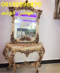 آینه و کنسول | آینه کنسول رزین نشکن | آینه و کنسول فایبرگلاس | مجسمه سازان رولند