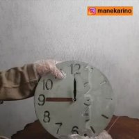 ساعت دیواری مدل آناهیتا متوسط بتنی بی رنگ