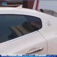 تصادف پراید و مازراتی در تهران