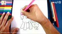 آموزش نقاشی پونی صورتی - آموزش نقاشی برای کودکان - نقاشی کودکان - کودکانه
