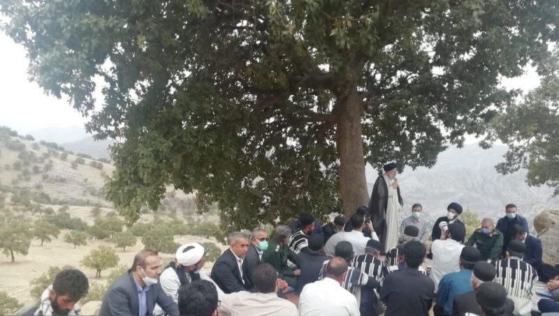 بازدید سرزده رئیسی از مناطق زلزله زده اندیکا