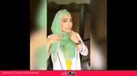 روش بستن شال تزئینی