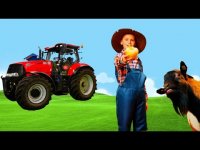 فیلم ماشین بازی کودکانه در مزرعه : کاشت سبزیجات و رسیدگی به حیوانات