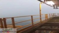 طوفان و سکوهای نفتی - بوشهر