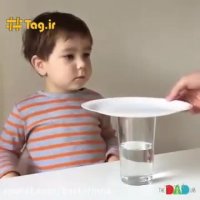 آزمایش جالب برای کودکان با لیوان آب و تخم مرغ