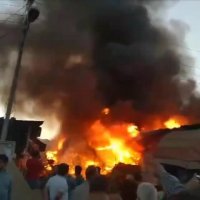 آتش‌‌‌سوزی‌ بازار گل ‌امام رضا