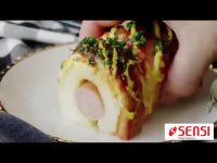 فیلم آموزشی تهیه ساندویچ هات داگ با نان تست