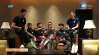 گفتگو جالب و طنز با بازیکنان تیم ملی نود 7 فروردین