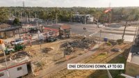 First level crossing removed at Burke Road timelapse video