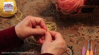 آموزش بافتنی و قلاب بافی ( موتیف 4 گوش قسمت 1 ) توسط خانم منیژه غفاری مامان بباف