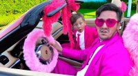 ماشین بازی جدید پسرانه : سنیا و بابایی : رانندگی با ماشین صورتی جدید