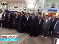 ملاقات شهردار و اعضای شورای شهر تهران با سید حسن خمینی