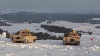 U.S. Tanks Cut Loose In The Snow • Live Fire In Norway